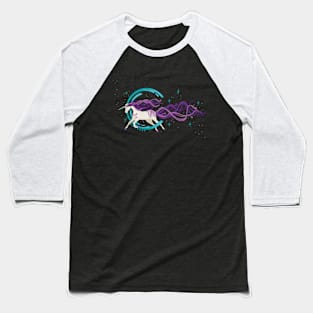 Moonlit Unicorn: A Leap of Magic and Dreams Baseball T-Shirt